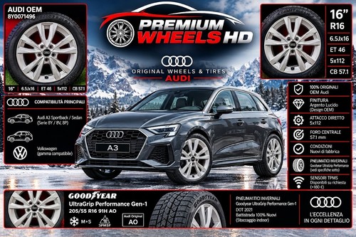 Cerchi originali audi a3 - 16",